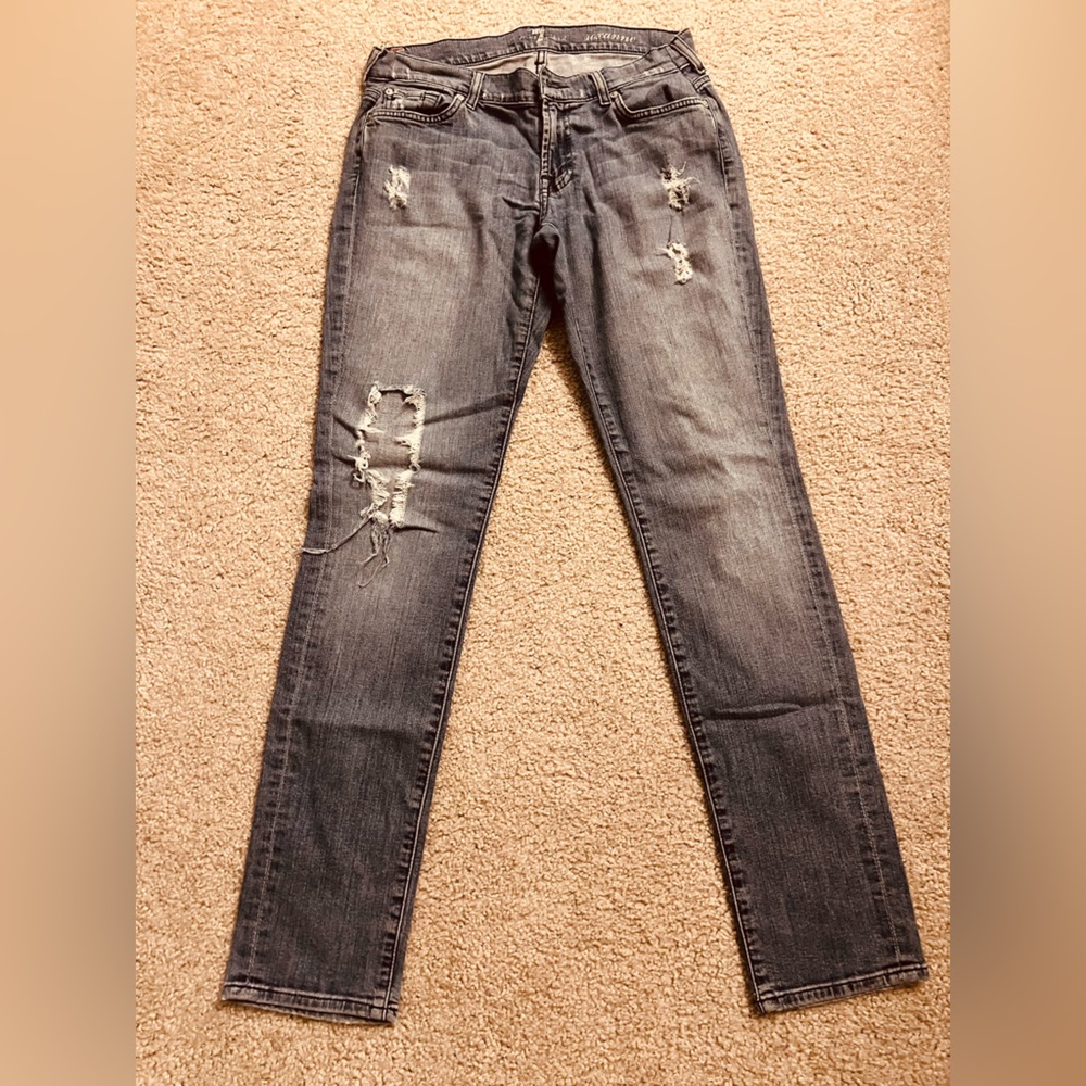 For All Man Kind Distressed Denim Women Jeans
